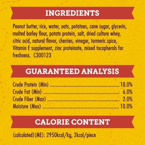 Vista 5 de Zuke's Mini Naturals Premios para entrenamiento de perros, masticables y suaves, con mantequilla de maní y avena.