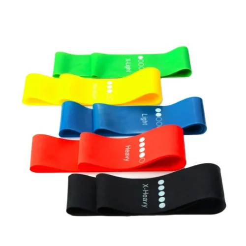 Vista 3 de Bandas Elasticas Cerradas Para Ejercicio De Resistencia Kit X 5 Niveles