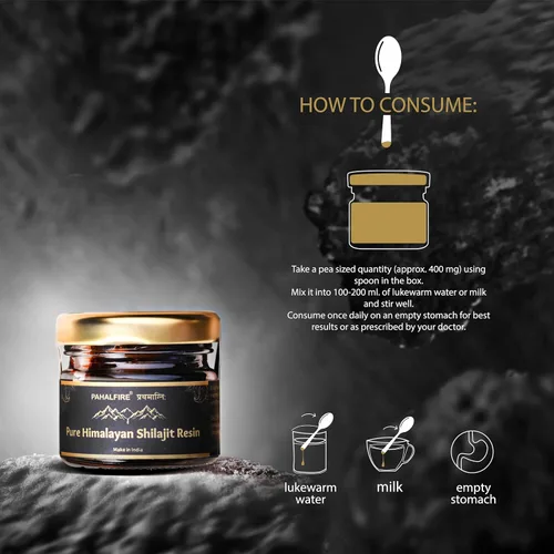 Vista 3 de Resina pura de Shilajit del Himalaya de grado A 85% de ácido fúlvico + 85 minerales traza 400 mg/porción probada en laboratorio Energía