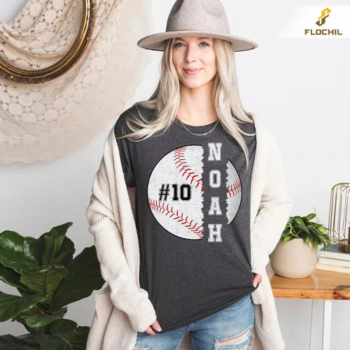 Vista 5 de Camiseta de béisbol personalizada, camisetas de béisbol para mujer, camisetas de béisbol para mujer, camiseta con número de nombre personalizado