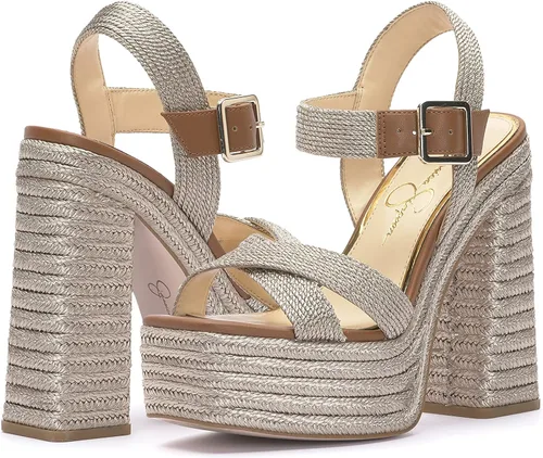 Vista 9 de Jessica Simpson Brycen - Sandalias de tacón alto con plataforma para mujer