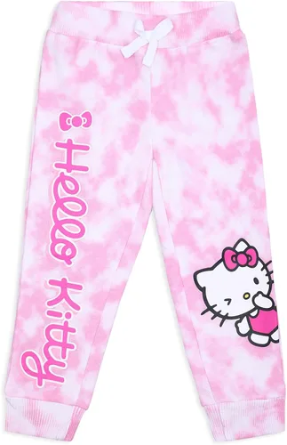Vista 2 de Hello Kitty Sanrio Girls 2 Pack Joggers for Big Kids - PinkBlueRedGrey