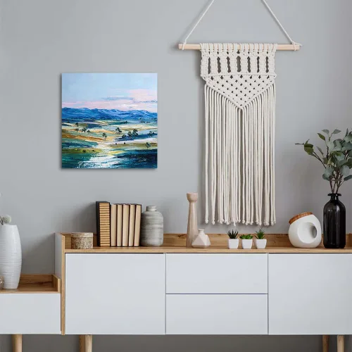 Vista 4 de ATELIYISHU Lienzo decorativo para pared, imágenes al aire libre, arte de pared, impresionismo, paisaje de naturaleza serena, pintura al óleo