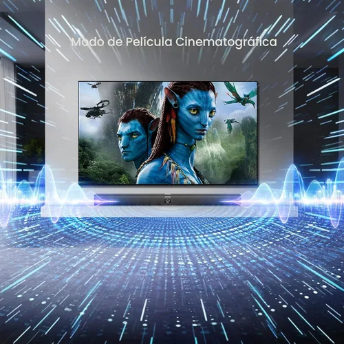 Vista 6 de Barra de sonido para Smart TV, barra de sonido de 80 W con conexión Bluetooth/ARC/Opt/AUX, aumento de volumen dinámico, 3 modos de ecualizador