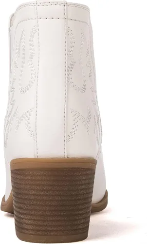 Vista 5 de GLOBALWIN Botas de tobillo para mujer, botas vaqueras del oeste