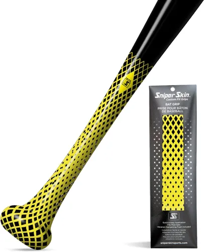 Vista 14 de SNIPER SKIN Baseball & Softball Bat Grip - Replacement Bat Grip Wrap - Easy to Install, Strong, Waterproof, Tacked for Performance