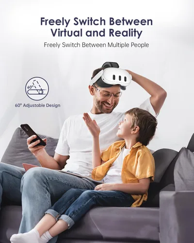 Vista 5 de Maecker vr Headstrap Compatible with Meta Quest 3 Head Strap for Oculus Quest 3 Accessories Comfortable Stable Elite Strap Replacement