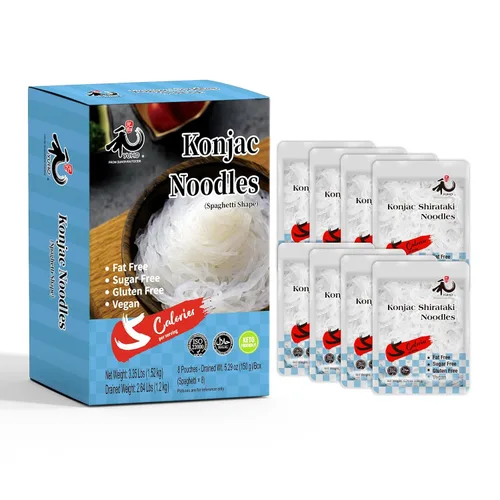 Vista 10 de YUHO Shirataki Konjac - Arroz para el interior, vegano, sin gluten, sin grasa, apto para dieta cetogénica, bajo en carbohidratos, 53.61 onzas