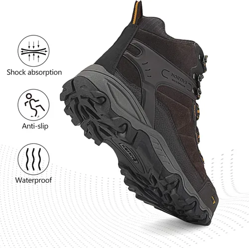Vista 4 de NORTIV 8 - Botas de senderismo impermeables para hombre