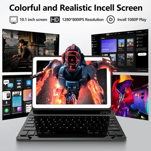 Vista 10 de EITOMIN Android Tablet 10 pulgadas 2026 Última tableta con teclado 14GB+128GB Octa-Core Processor,1TBExpand,Incell screen,5G+2.4GHz