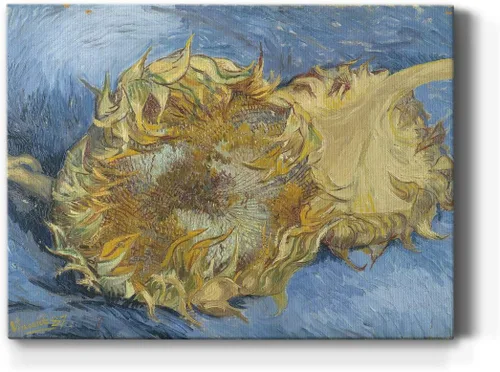 Vista 15 de Renditions Gallery Vincent Van Gogh Impreso Flores de almendra, famosa reproducción de pintura, lienzo de alta calidad envuelto en galería, listo