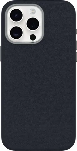 Vista 7 de OtterBox Funda protectora de piel para iPhone 15 Symmetry Series Cactus para MagSafe, color negro ASH (negro), delgada, premium, funda protectora