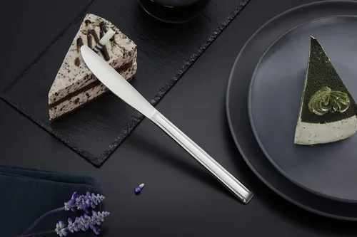 Vista 6 de New Star Foodservice Dominion Pattern - Cuchillo de cena de acero inoxidable 18/0, 8.2 pulgadas, juego de 12, grado comercial