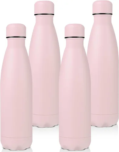 Vista 46 de Volhoply Botellas de agua aisladas de 25 onzas, paquete de 1/2/4, termo de acero inoxidable de doble pared que mantiene el frío y el calor, botella