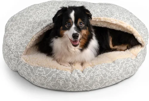Vista 42 de Snoozer Cama de lujo de microsuede acogedora estilo cueva para mascotas, pequeña, antracita For small sized pets, Removable washable cover