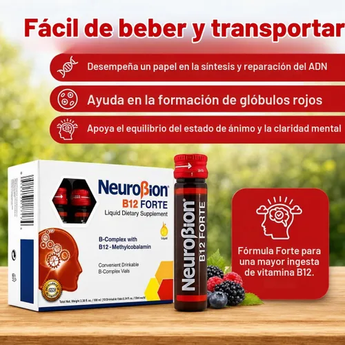 Vista 5 de Neurobion Megabition B12 Forte 10 frascos x 0.3 fl oz