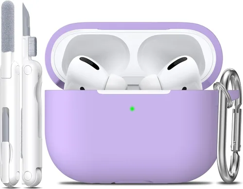 Vista 146 de R-fun for AirPods 2nd/1st Case Silicone Cover, Banana Violet Violeta plátano