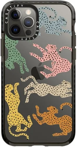 Vista 30 de CASETiFY Impact - Funda para iPhone 12 y iPhone 12 Pro, Bearly Awake, color negro transparente