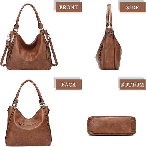 Vista 5 de Monederos grandes para mujer, bolsos de hombro para mujer