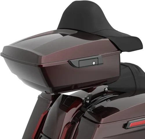 Vista 81 de Moto Onfire King Tour - Maletero con almohadilla de respaldo para Harley Touring 1997+ (Barracuda Silver)