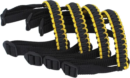 Vista 16 de BubbasGarageTv - Reversible Paracord Grab Handles for Jeep Wrangler - Charcoal Grey & Black - Pick Your Pairs