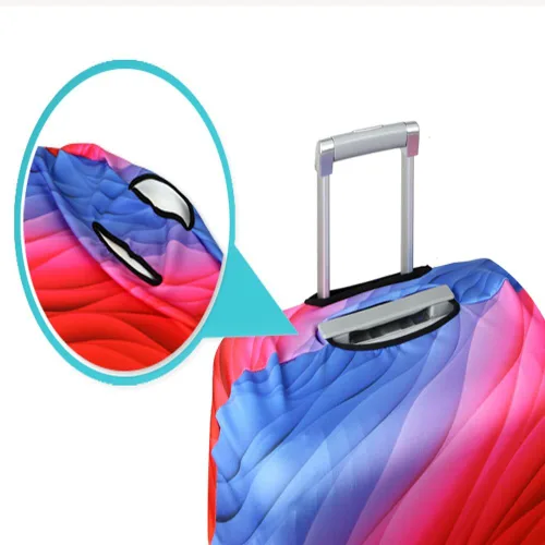 Vista 7 de YEKEYI Funda protectora de maleta de viaje con cremallera, funda de equipaje lavable de 18 a 32 pulgadas