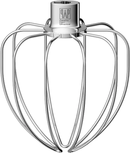 Vista 10 de Accesorio de batidor resistente para KitchenAid Artisan Mini de 3.5 cuartos de galón con cabezal basculante - Látigo de alambre de acero inoxidable