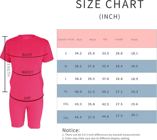 Vista 5 de AOMONI Conjunto de dos piezas para mujer, conjunto corto casual de manga corta de verano