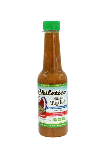 Vista 10 de Chiletico - Salsa Caribeña de Costa Rica - Caliente, 10.5 fl oz, paquete de 1