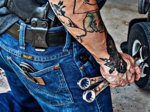 Vista 5 de CYA Supply Co. - Fundas IWB Black Optics Ready - Múltiples ajustes - Propiedad de veteranos - Fabricado en Estados Unidos