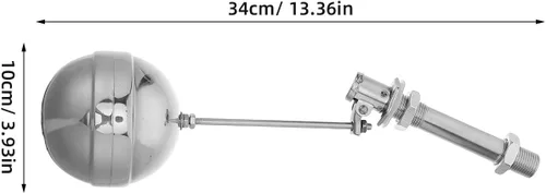 Vista 4 de TABLETREANDS Stainless Steel Automatic Float Valve 1/2 Inch Water Level Control Valve For Pond And Storage Tank Water Shutoff Part For Precise Level