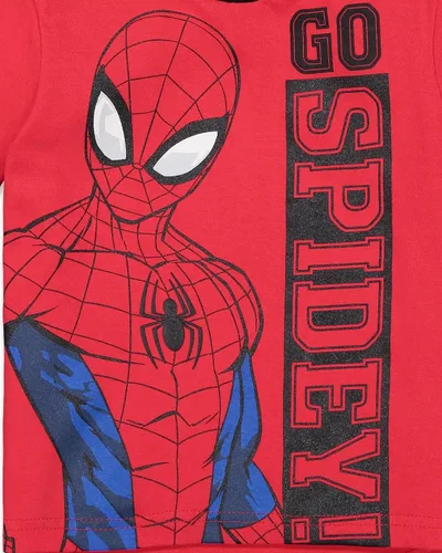 Vista 6 de Marvel Avengers Spiderman - Conjunto de camiseta y pantalones cortos de rizo francés