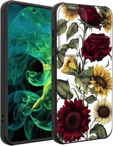 Vista 87 de Funda para Galaxy A16 5G con cubierta para cámara deslizante, resistente de doble capa, híbrida, a prueba de golpes, funda protectora resistente