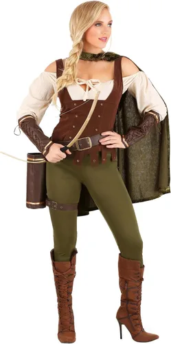 Vista 5 de Disfraz de Robin Hood para mujer