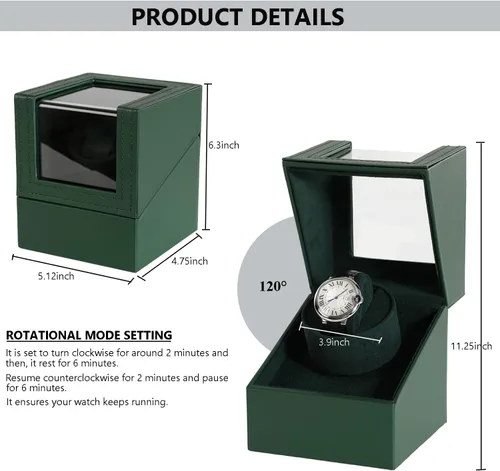 Vista 2 de Bobinadora de reloj para relojes automáticos Caja de reloj Bobinadora automática Motor japonés con opción de batería