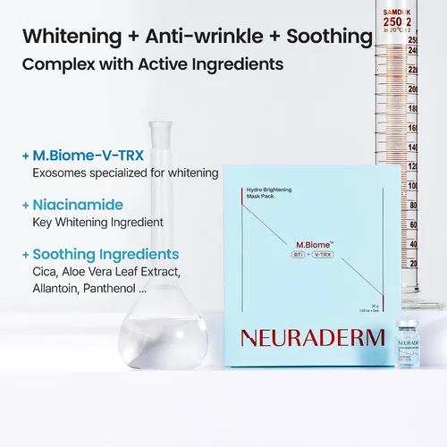 Vista 4 de Hydro - Mascarilla facial en lámina, suero de tez radiante brillante, cuidado de la piel hidratante (paquete de 5)