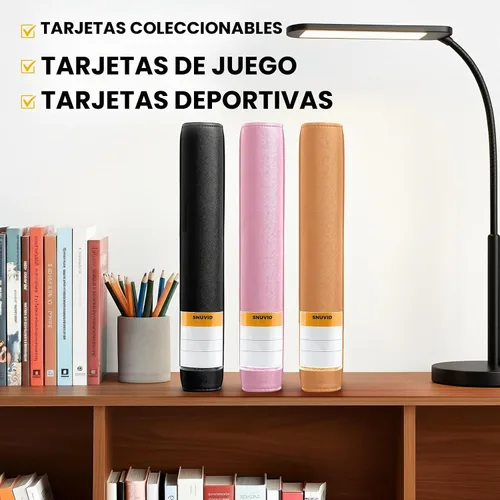 Vista 7 de Carpeta de 9 bolsillos para tarjetas coleccionables con 500 fundas para tarjetas, 26 páginas de carga lateral con capacidad para 468 tarjetas