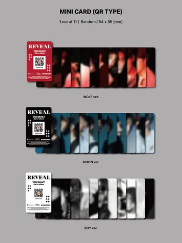 Vista 2 de (PLATAFORMA Ver.) THE BOYZ REVEAL 1er álbum (WOLF Ver) K-POP SEALED