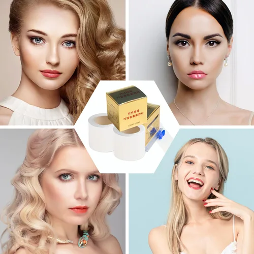 Vista 6 de Película preservativa de plástico desechable para cejas, 4 unidades, para labios de cejas profesionales, suministros de maquillaje permanente, rollo