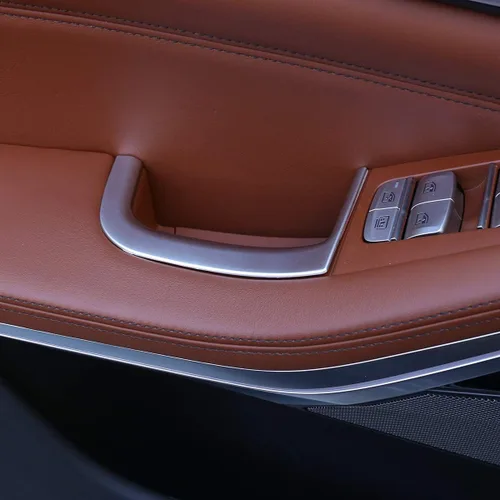 Vista 4 de 4 unids ABS puerta de coche caja de almacenamiento decorativo marco ajuste accesorios para BMW X5 G05 2019 (cromo)