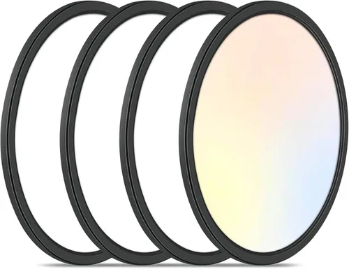 Vista 12 de Lámparas de techo de montaje empotrado de 3200 lm, color negro, 12 pulgadas, luces LED de techo regulables para dormitorio, CCT ajustable 3000K