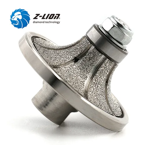 Vista 5 de Z-LION B20 3/4 "Diamond Hand Profile Wheel Router Bit Half Profiler Wheel para Granito Concrete Marble Edge con 5/8"-11 Rosca