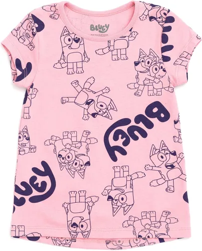 Vista 4 de Bluey Paquete de 4 camisetas de bingo para niñas pequeñas