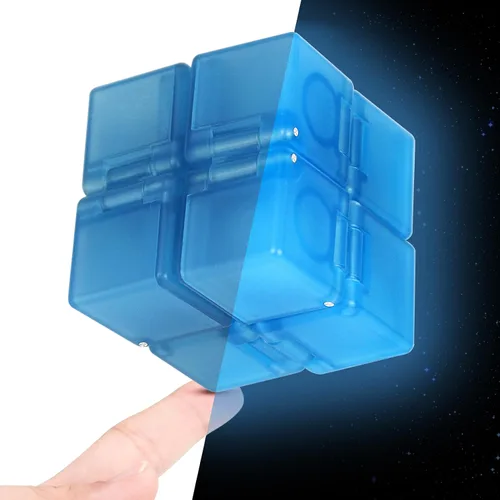 Vista 17 de WUQID Infinity Cube - Juguete antiestrés para niños y adultos, bonito, pequeño, accesorio único para aliviar la ansiedad y pasar el tiempo