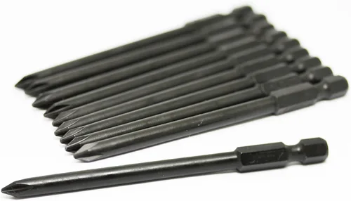 Vista 7 de UFFY - Insertar 1" pulgadas Phillips PH # 1 Power Impact Bit 10 pack 1/4 Hex