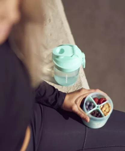 Vista 5 de Smart Shake O2go, verde menta, 20 onzas