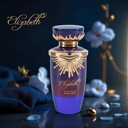 Vista 2 de MAISON ASRAR Elizabeth Eau de Parfum 3.4 Fl Oz – Perfume unisex con bergamota, grosella negra, azahar, vetiver y almizcle en polvo Aroma radiante