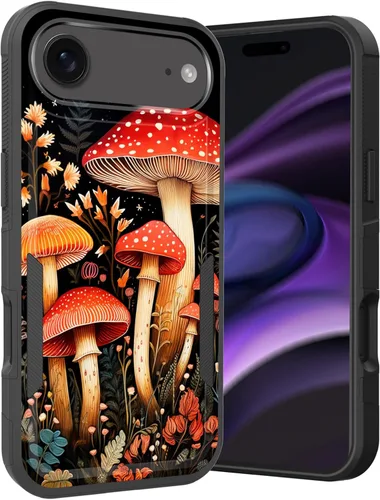 Vista 215 de Funda para iPhone Air, doble capa híbrida resistente resistente a prueba de golpes de policarbonato duro + funda protectora de silicona suave