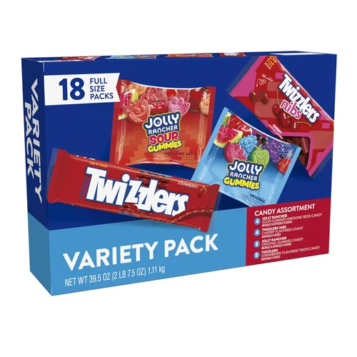 Vista 3 de JOLLY RANCHER & TWIZZLERS Surtido de dulces de frutas, caja a granel, 39.5 onzas