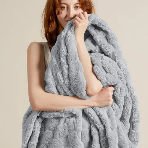 Vista 40 de Bedsure GentleSoft - Manta verde salvia para sofá, manta de forro polar a cuadros, regalos de Navidad para mujeres, hombres y niñas, bonita manta